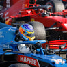 2021 Fernando Alonso Race Alpine F1 Boots - Rustle Racewears