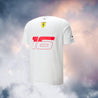 2023 Ferrari F1 Mens Leclerc Monaco T-Shirt white - Rustle Racewears