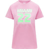 Formula 1 Tech Collection F1 Miami GP Women's Pastel T-Shirt- Pink/Yellow - Rustle Racewears