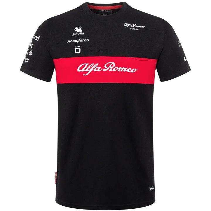 Alfa Romeo Racing F1 2023 Kids Team T-Shirt- Black - Rustle Racewears