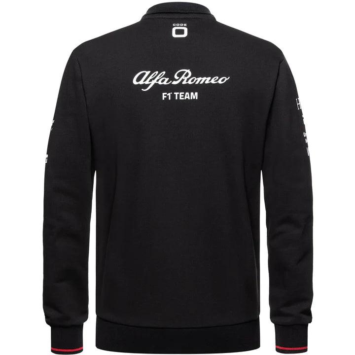 Alfa Romeo Racing F1 2023 Men's Team Full Zip Sweat Jacket - Black - Rustle Racewears
