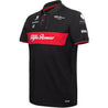 Alfa Romeo Racing F1 2023 Men's Team Polo Shirt - Black - Rustle Racewears