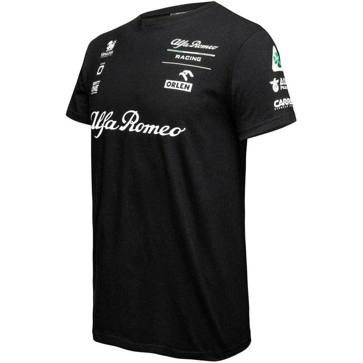 Alfa Romeo Racing F1 Men's Essential T-Shirt- Black - Rustle Racewears