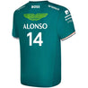 Aston Martin Cognizant F1 2023 Kids Fernando Alonso Team T-Shirt-Youth Green - Rustle Racewears
