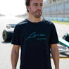 Aston Martin Cognizant F1 Kimoa Fernando Alonso Men's Lifestyle T-Shirt - Black - Rustle Racewears