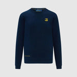 Ayrton Senna Crew Sweater - Blue - Rustle Racewears