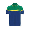 Ayrton Senna Men's Fanwear Strip Polo Shirt- Navy - Rustle Racewears