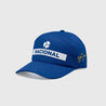 Ayrton Senna Replica Nacional Baseball Hat- Blue With Gift Bag - Rustle Racewears