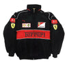 F1 Vintage Scuderia Ferrari Jacket Black - Rustle Racewears