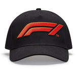 Formula 1 Tech Collection F1 Kids Large Logo Baseball Hat Black - Rustle Racewears