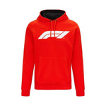 Formula 1 Tech Collection F1 Men's Large Logo Hooded Sweatshirt Black/Gray/Red - Rustle Racewears