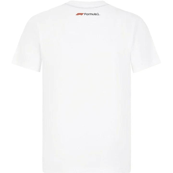 Formula 1 Tech Collection F1 Women's Large Logo T-Shirt White/Red/Black - Rustle Racewears