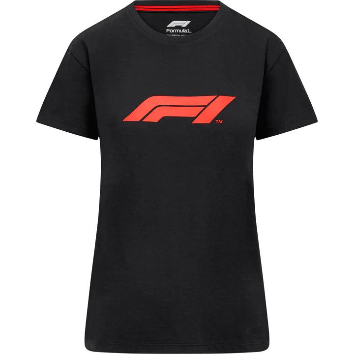 Formula 1 Tech Collection F1 Women's Logo T-Shirt Red/Black - Rustle Racewears