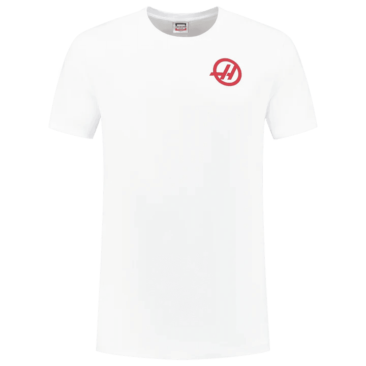 Haas Racing F1 Small Logo T-Shirt - Black/White - Rustle Racewears
