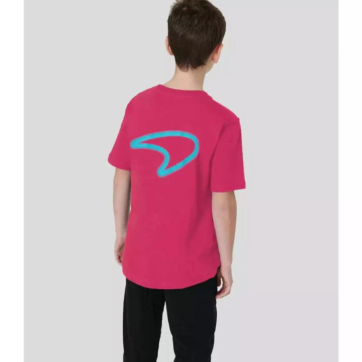 McLaren F1 Kids Miami Neon Graphic T-Shirt-Black/Vice Blue/Beetroot Purple - Rustle Racewears
