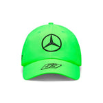 Mercedes AMG Petronas F1 2023 George Russell Special Edition British GP Dad Baseball Hat - Green - Rustle Racewears