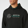 Mercedes-AMG Petronas Logo Hoodie Black - Rustle Racewears