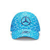 Mercedes Benz F1 Special Edition George Russell 2023 "No Diving" Miami GP Baseball Hat-Blue - Rustle Racewears