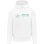 Mercedes Benz F1 Special Edition Lewis Hamilton Men's Miami GP Hoodie - White - Rustle Racewears