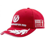 MICHAEL SCHUMACHER CAP WORLD CHAMPION 2000 LIMITED EDITION RED - Rustle Racewears
