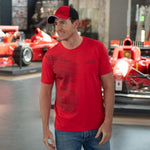 MICHAEL SCHUMACHER T-SHIRT SPEEDLINE SPORT RED - Rustle Racewears