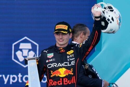 Red Bull Racing F1 Max Verstappen RB18 #1 Winner Miami GP 1:43 Model Car - Minichamps - Rustle Racewears