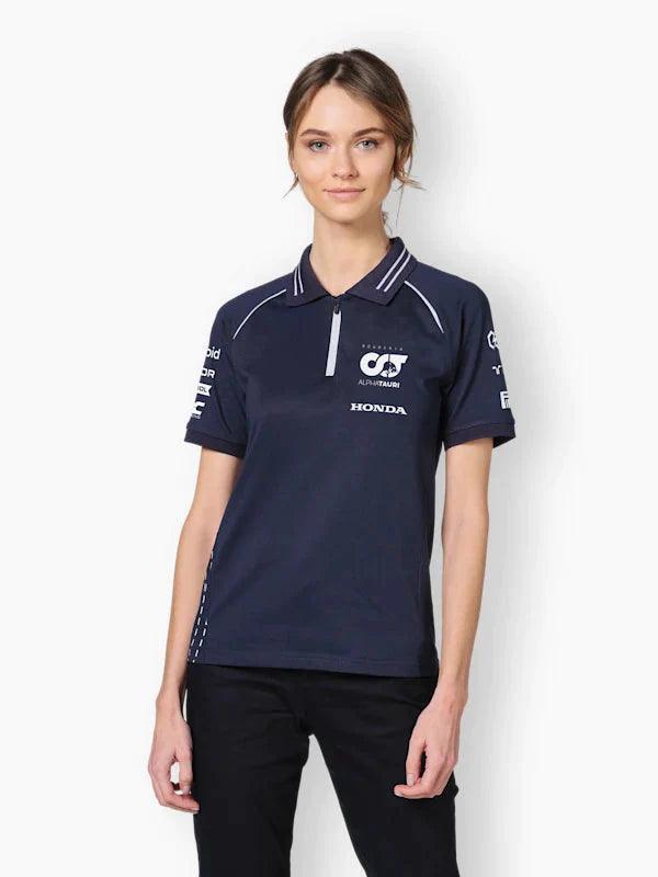 Scuderia AlphaTauri F1 2023 Women's Team Polo Shirt - Navy - Rustle Racewears