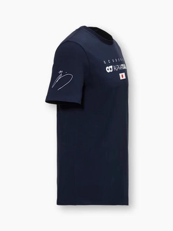 Scuderia AlphaTauri F1 Men's Yuki Tsunoda Driver T-Shirt - Navy - Rustle Racewears
