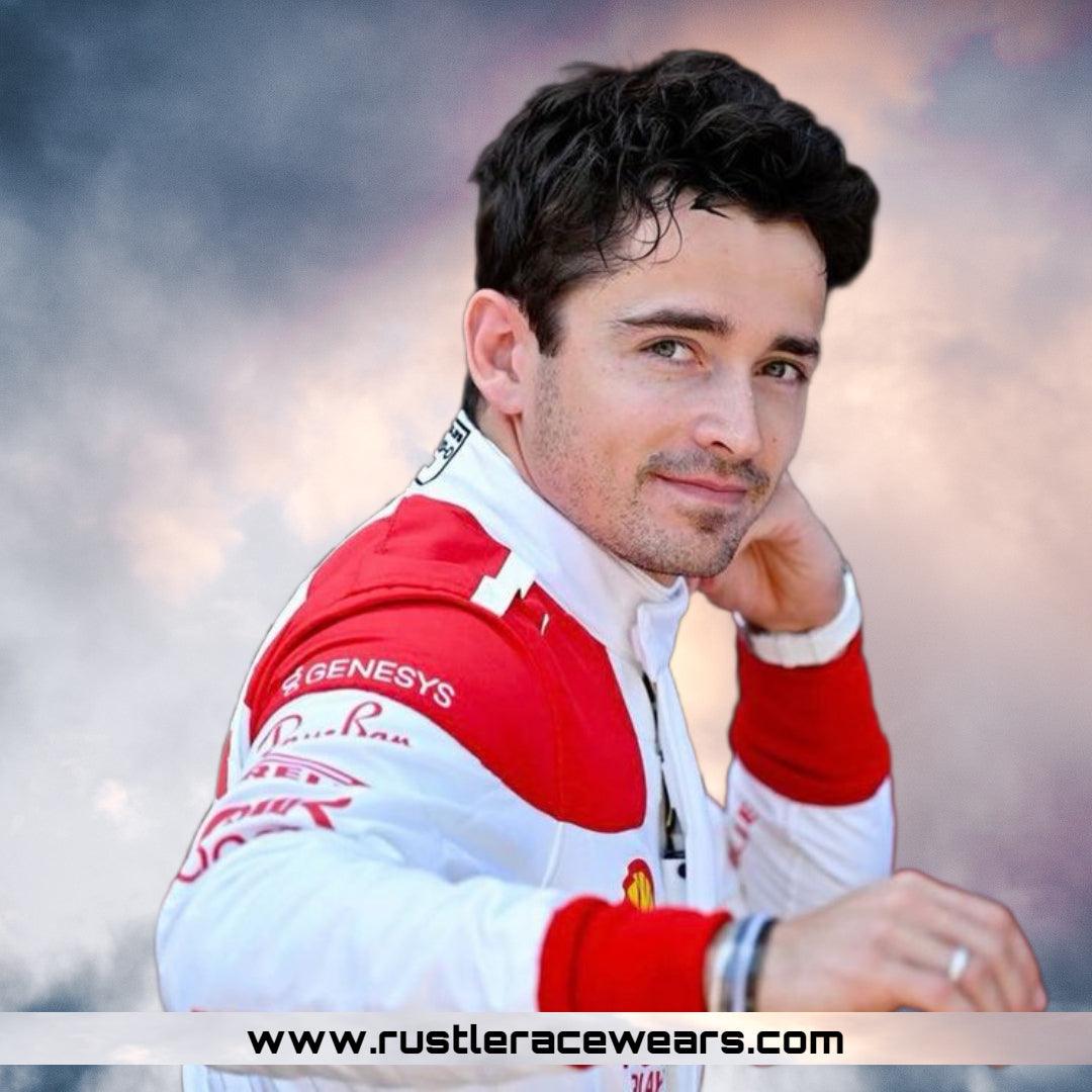 Scuderia Ferrari 2023 Team Charles Leclerc Special Edition Monaco GP Replica Race Suit - Rustle Racewears