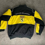 Vintage Micheal Schumacher yellow Ferrari F1 jacket - Rustle Racewears