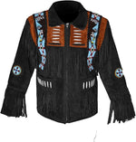 Western Fringe Jacket Suede Leather - Rustle Racewears