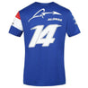 New! 2021 Alonso #14 Driver Mens T-Shirt Official Alpine F1 Team - Rustle Racewears