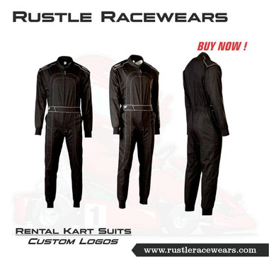 Rental Kart Suit Black - Rustle Racewears